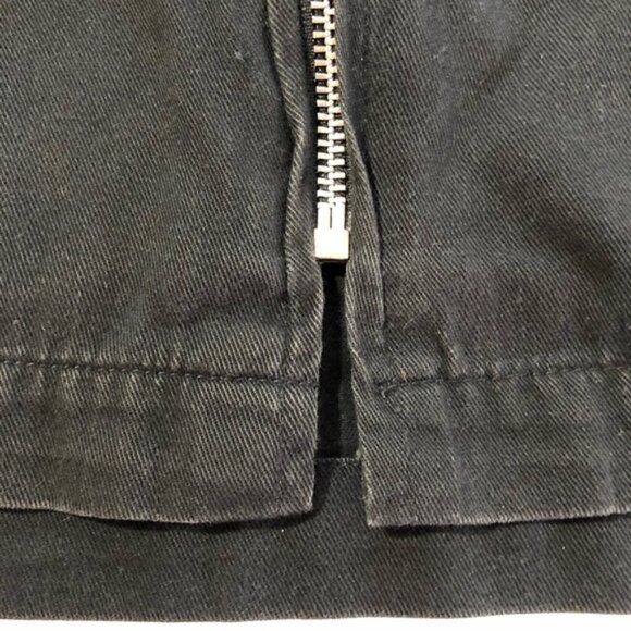 Stussy mens L black zip up lightweight cotton jacket workwear streetwear surfer - Picture 11 of 13